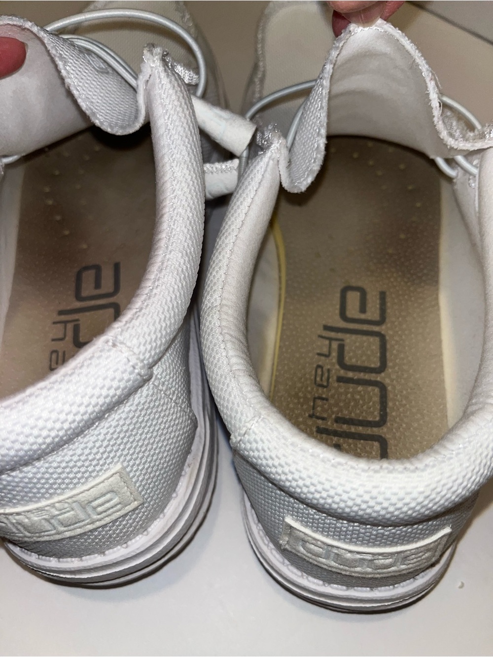 Hey Dude Men’s White Wally Artic White Slip-on-shoe Size 9 - Picture 8 of 14